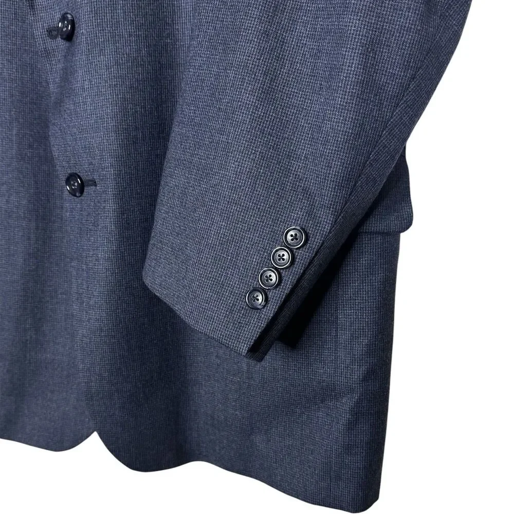 Jos‎ A Bank Men’s Blazer 46R Navy Blue Wool Cashmere Blend Sport Coat Work Wear